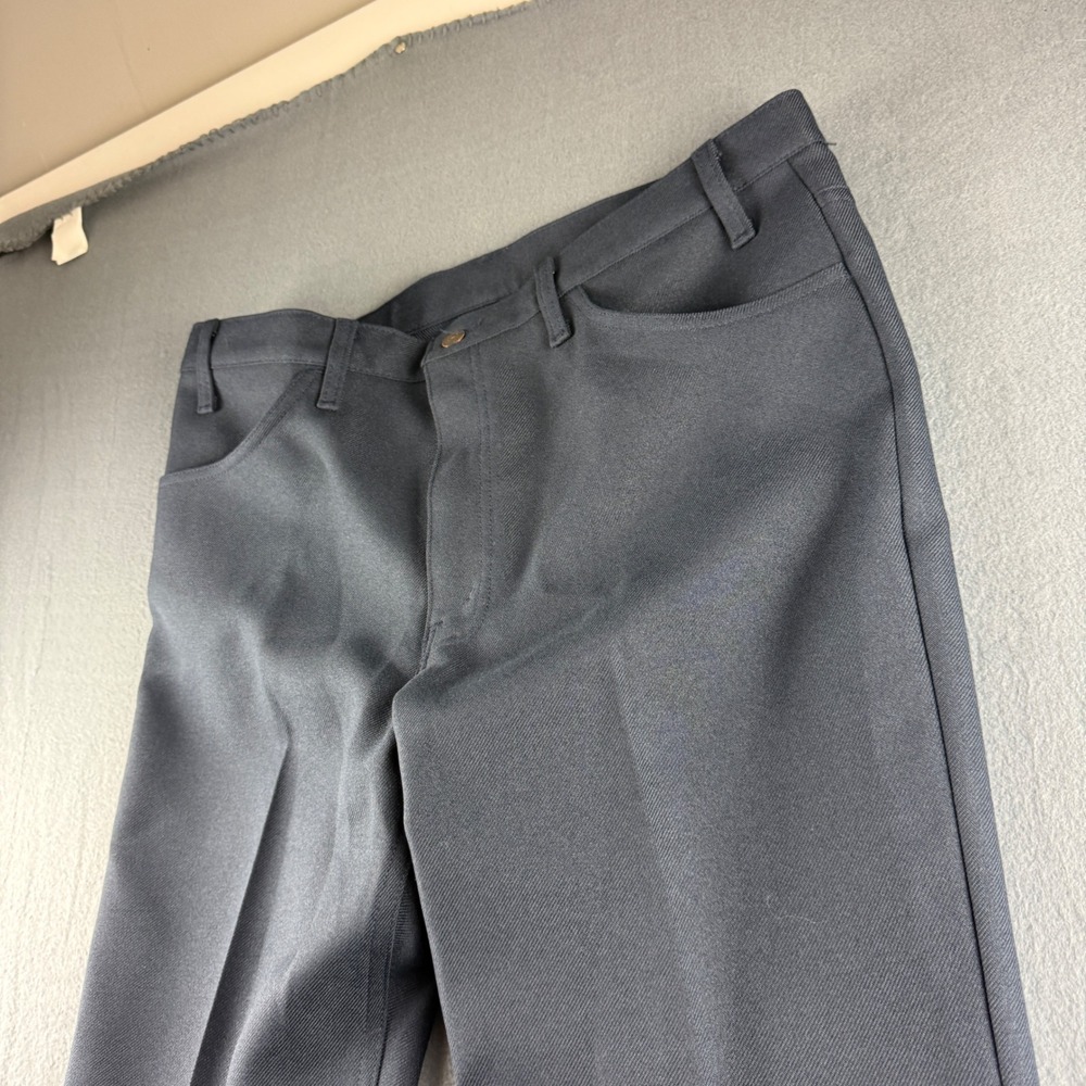 Vintage Levis 517 Pants Mens 38x32 (Fit 37x32) Blue Dacron USA Deadstock Pleated
